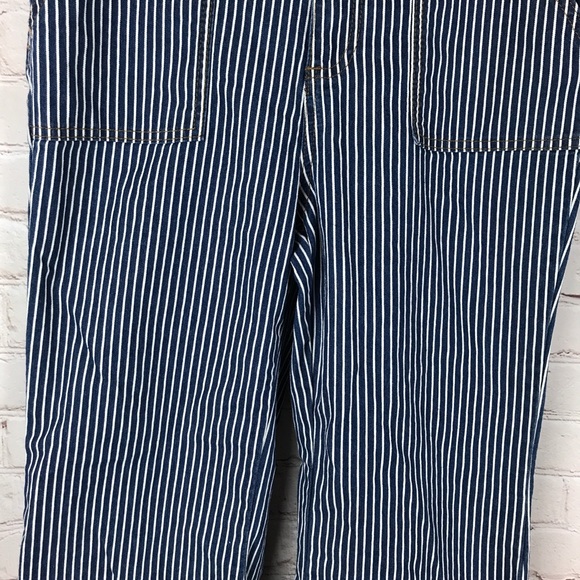 Forever 21 Striped High Waist Wide/flare Leg Jeans - Picture 7 of 13